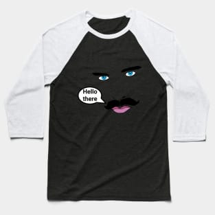 Man Face Baseball T-Shirt